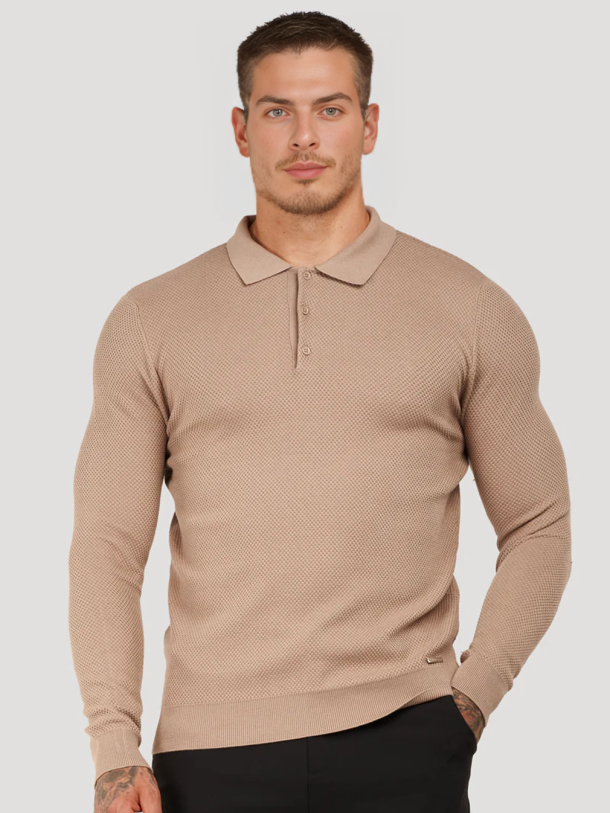 Polo manga larga