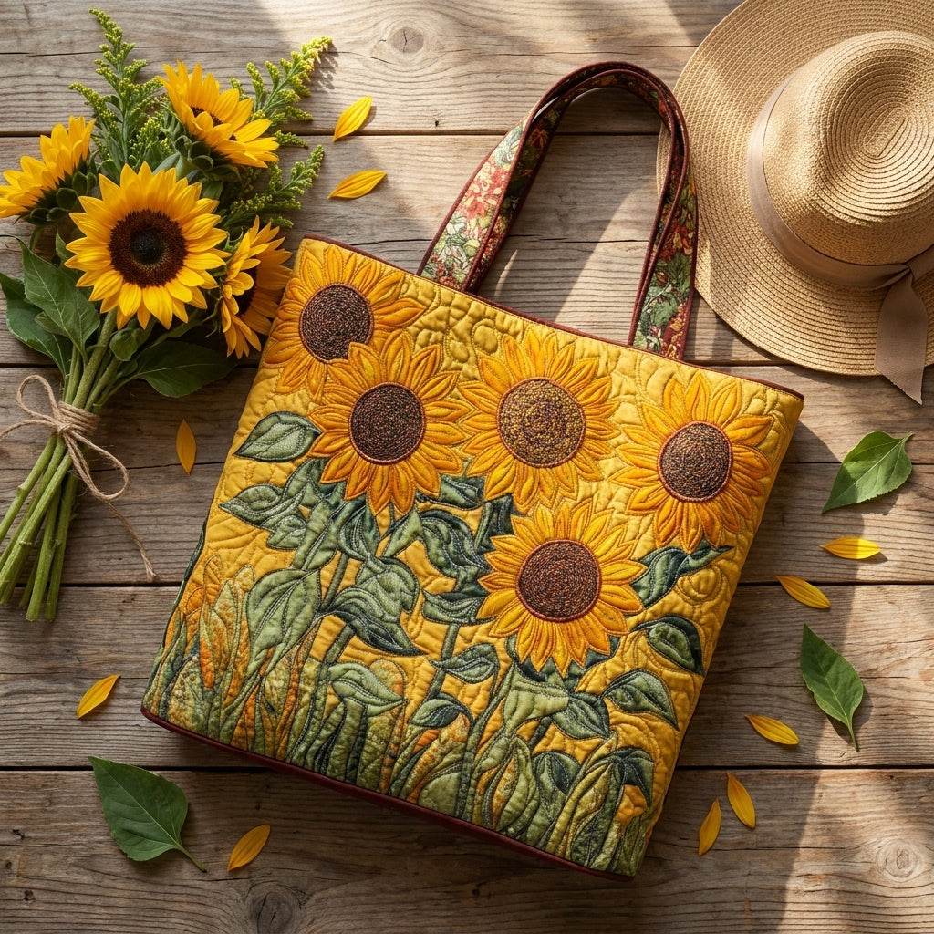 Bolso Acolchado Clásico - Girasoles