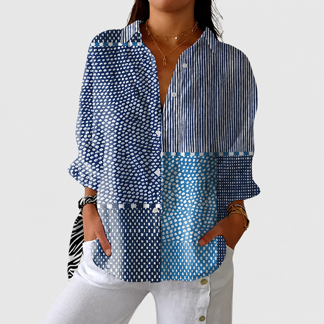 Beatrice | Blusa Ligera Estampada de Colores