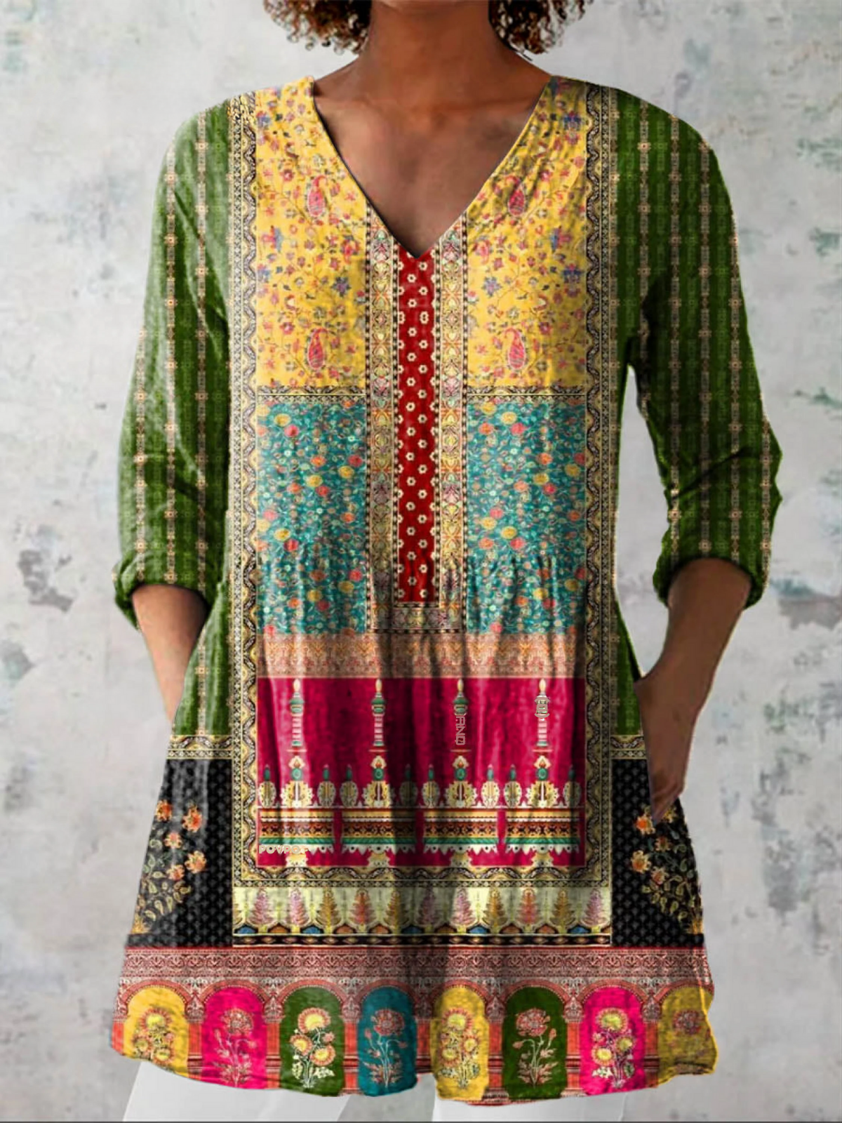 Emilia | Blusa Larga con Cuello en V