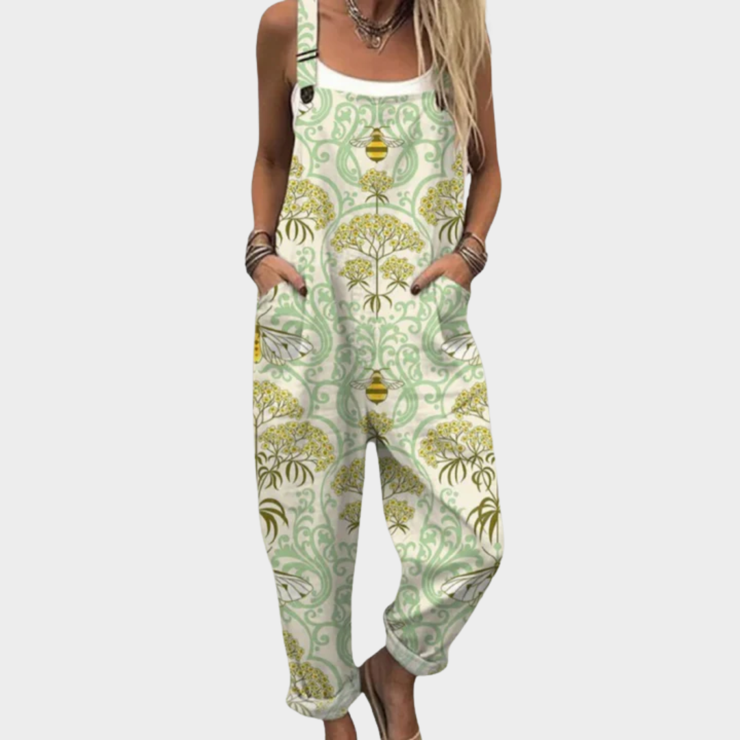 Overol Estampado Verde