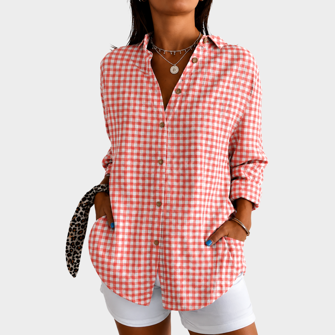 Bernadette | Blusa Encanto Picnic Coral