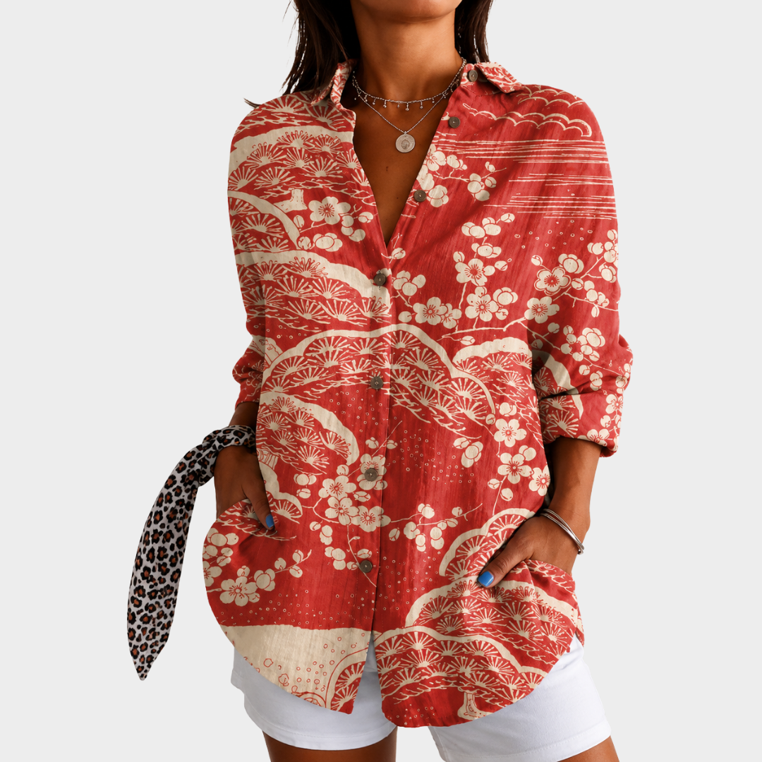 Louisette | Blusa Costa Floral al Atardecer