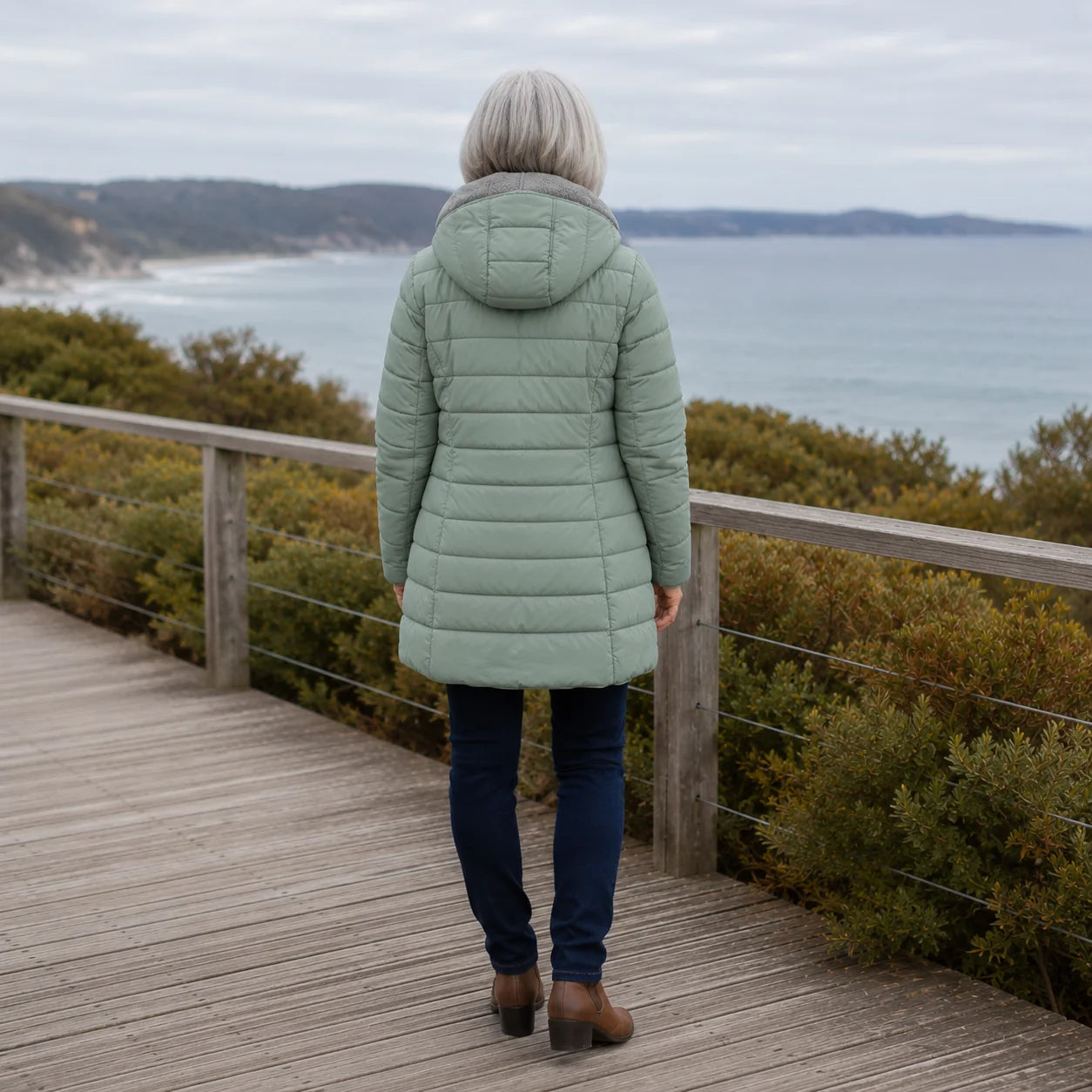 Jami | Abrigo de Invierno Acolchado de Corte A