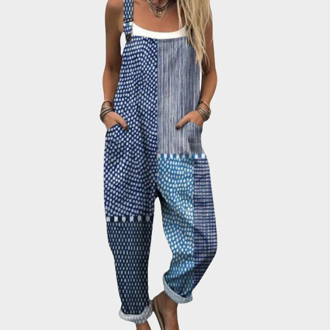 Overol Estampado Azul