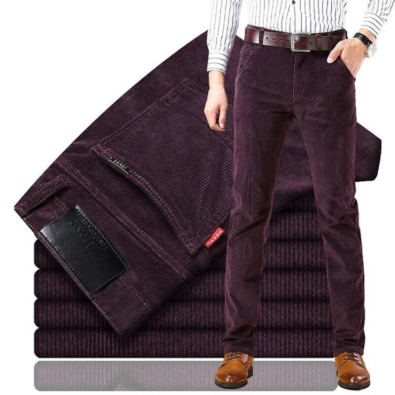 Pantalon de cotele hombre