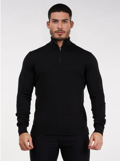 Sweater con medio cierre