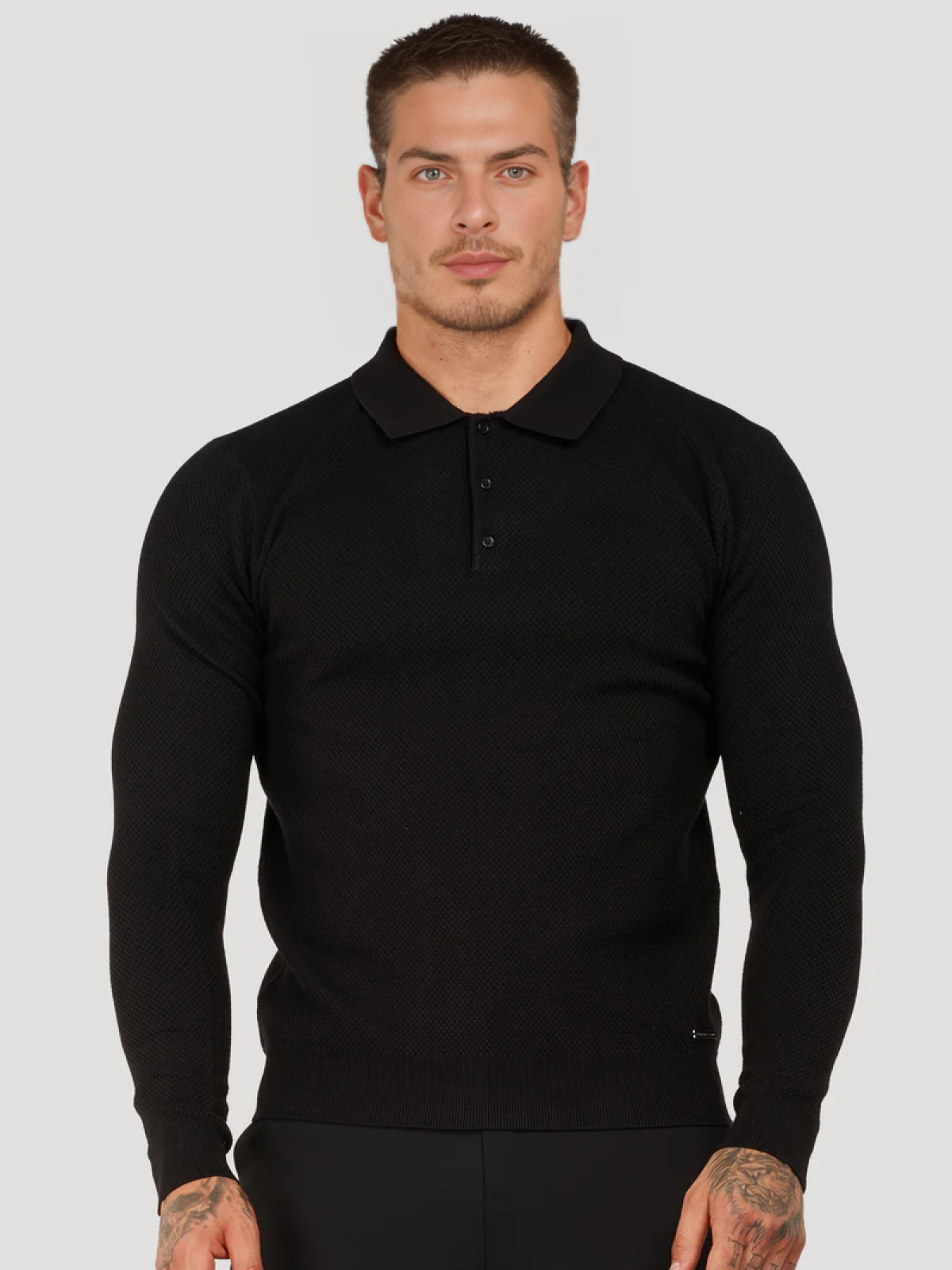 Polo manga larga