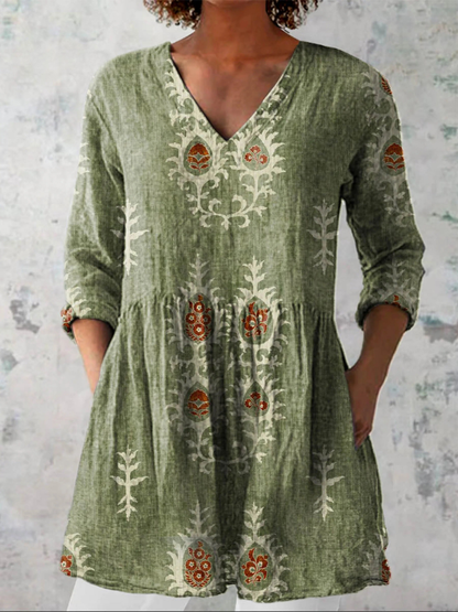 Elisa | Blusa Larga con Cuello en V