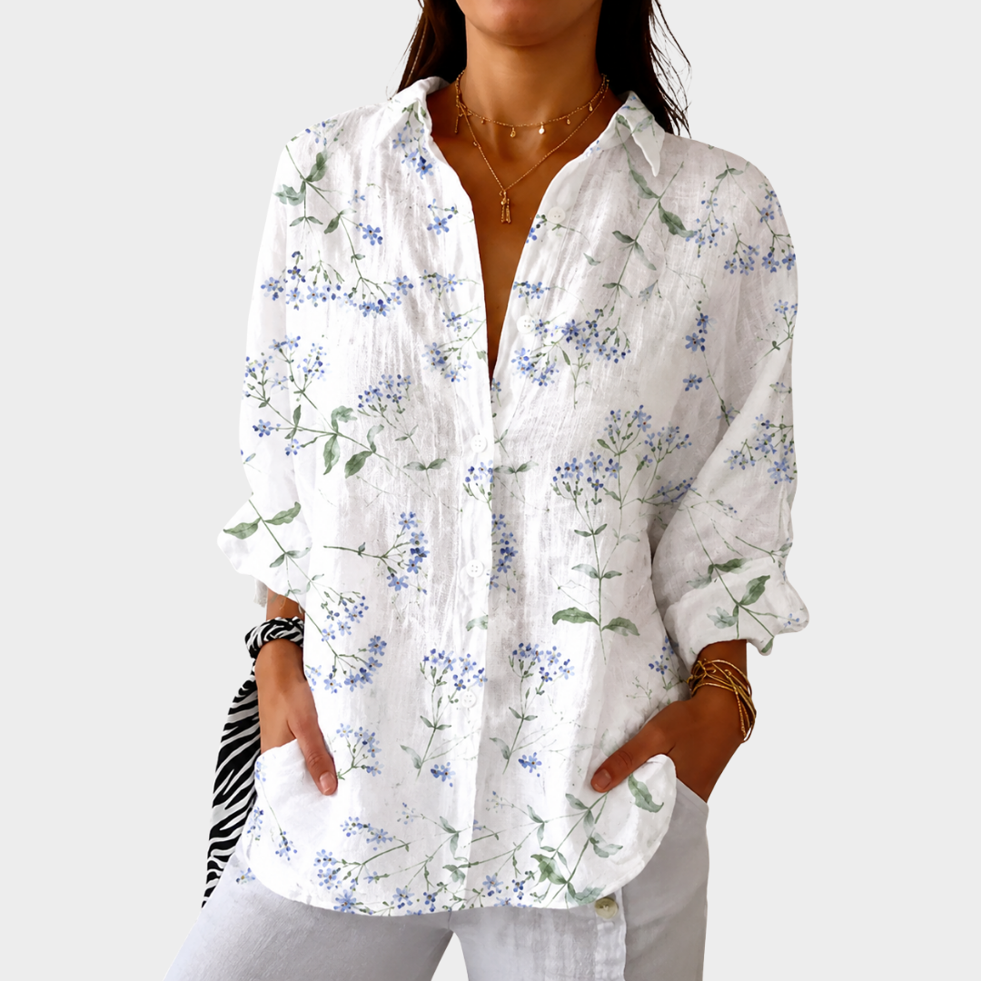 Rosette | Blusa Estampada Colorida Vaporosa