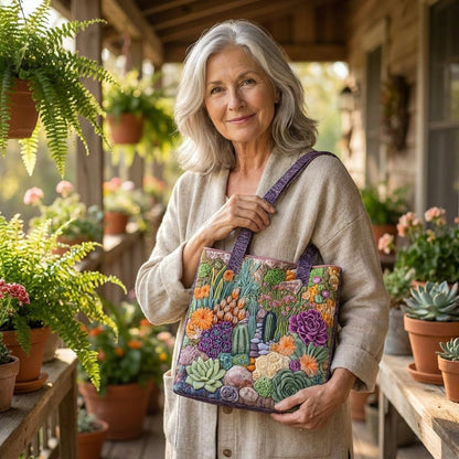 Bolso Artesanal - Jardín de Suculentas