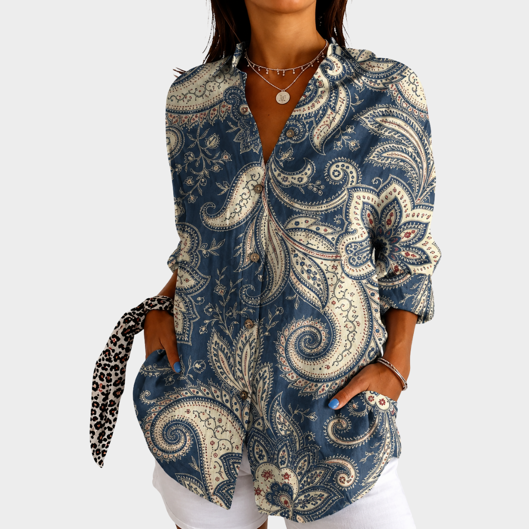 Miriam | Blusa Estampada Colorida y Liviana