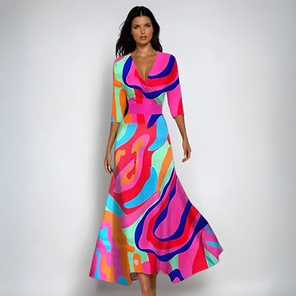 Vestido elegante cruzado