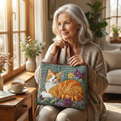 Bolso Artesanal - Gato Naranjo