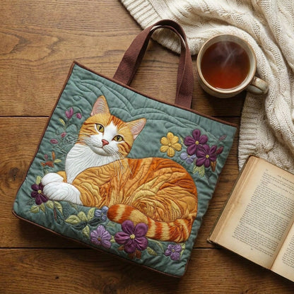 Bolso Artesanal - Gato Naranjo