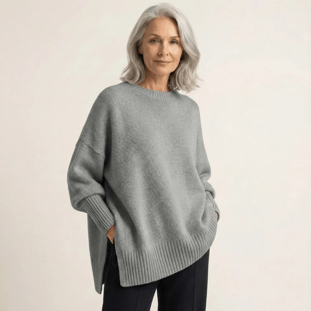 Livia I Elegante jersey con bajo asimétrico