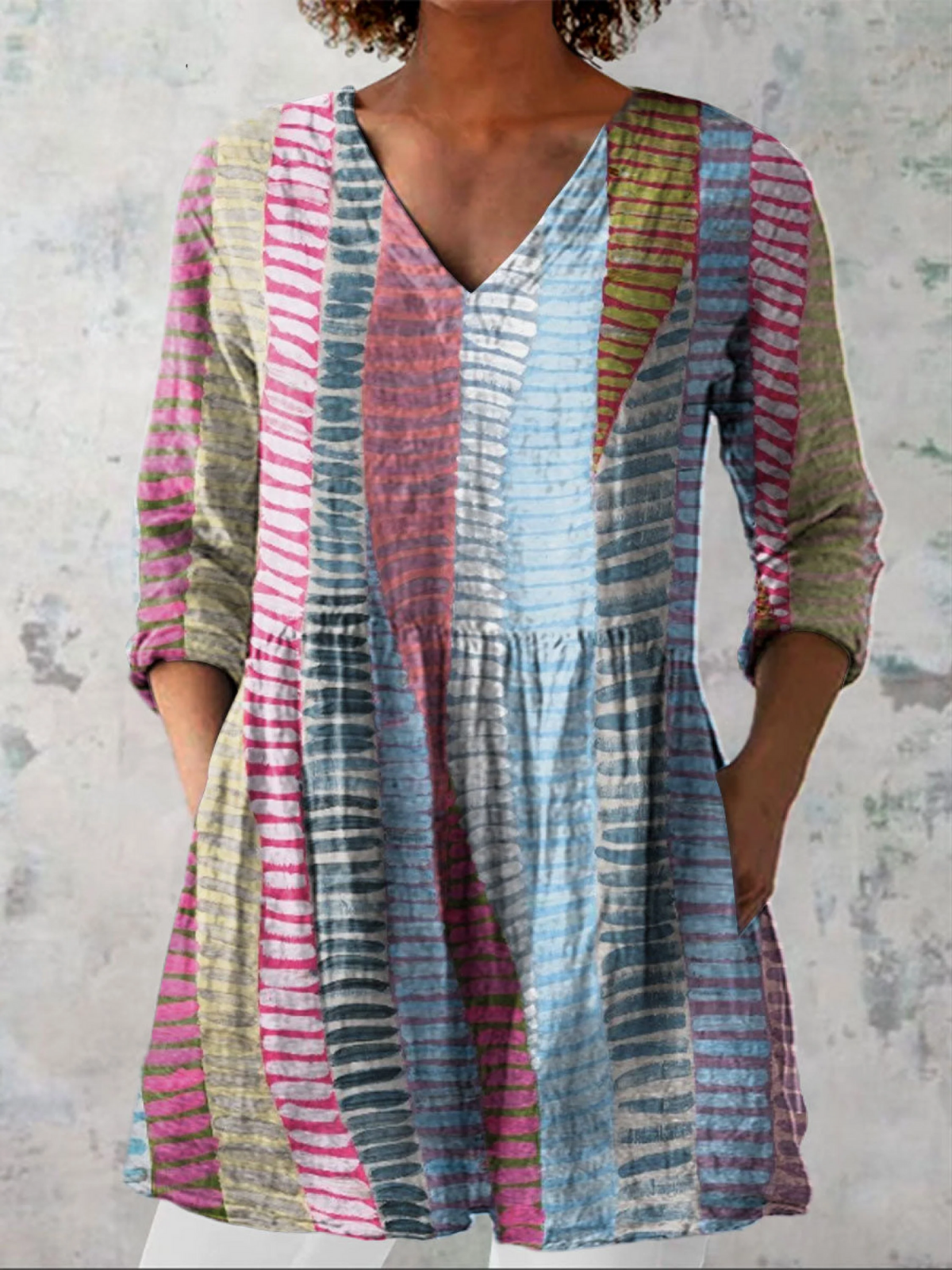 Anaís | Blusa Larga con Cuello en V