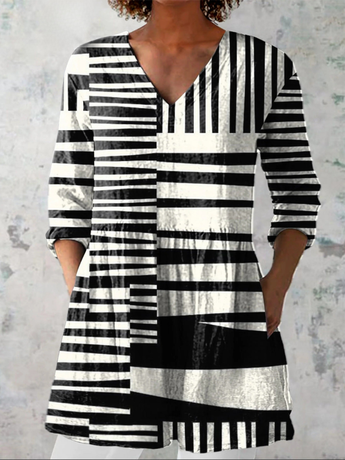 Sofía | Blusa Larga con Cuello en V