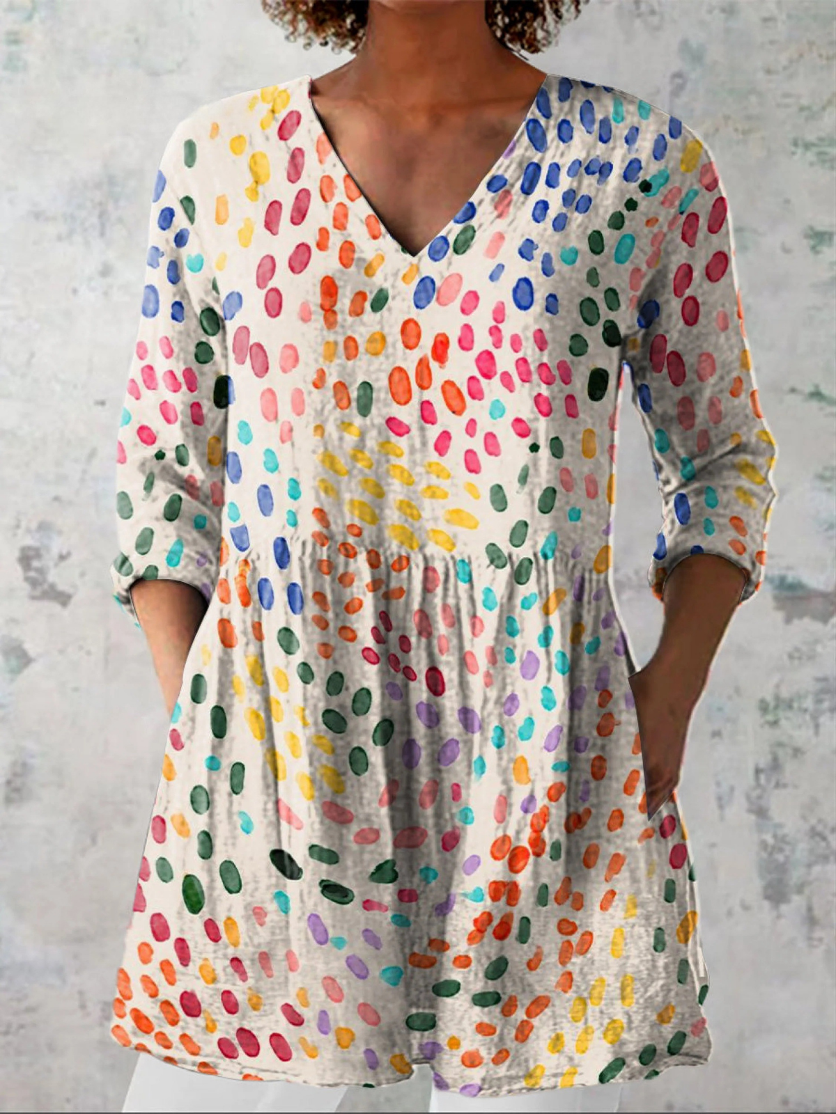 Paulina | Blusa Larga con Cuello en V