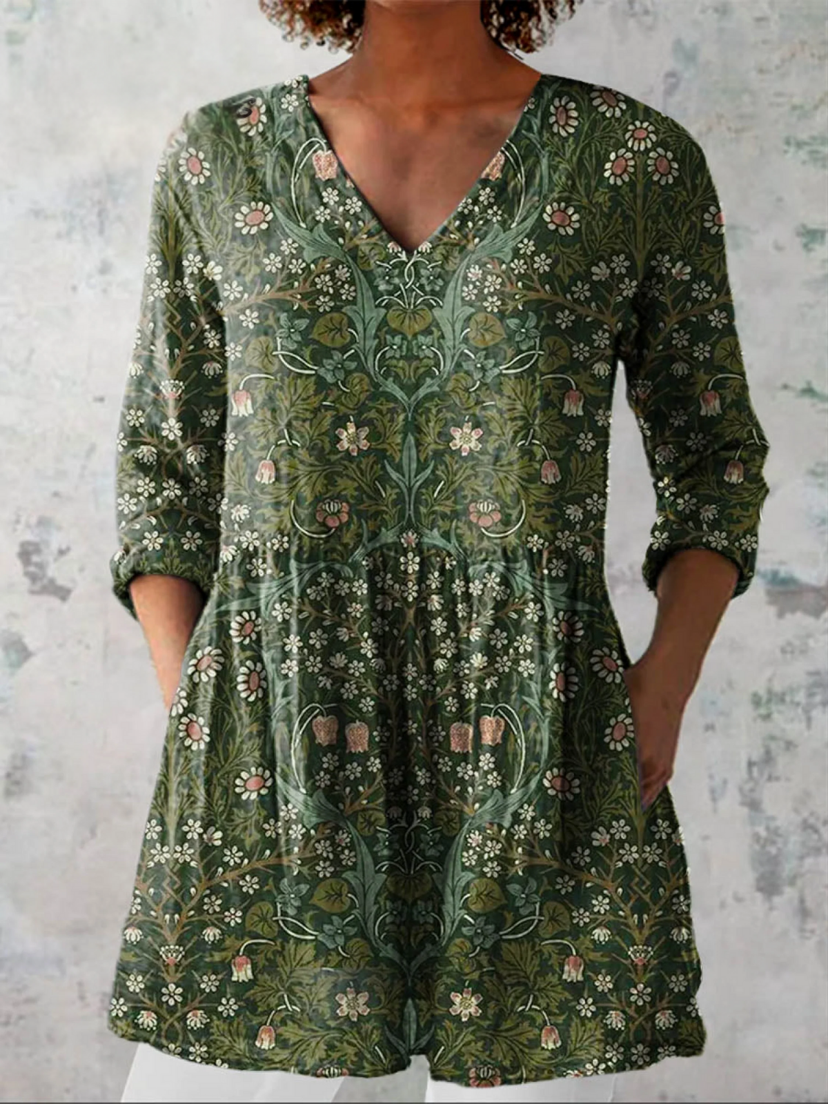 Julia | Blusa Larga con Cuello en V