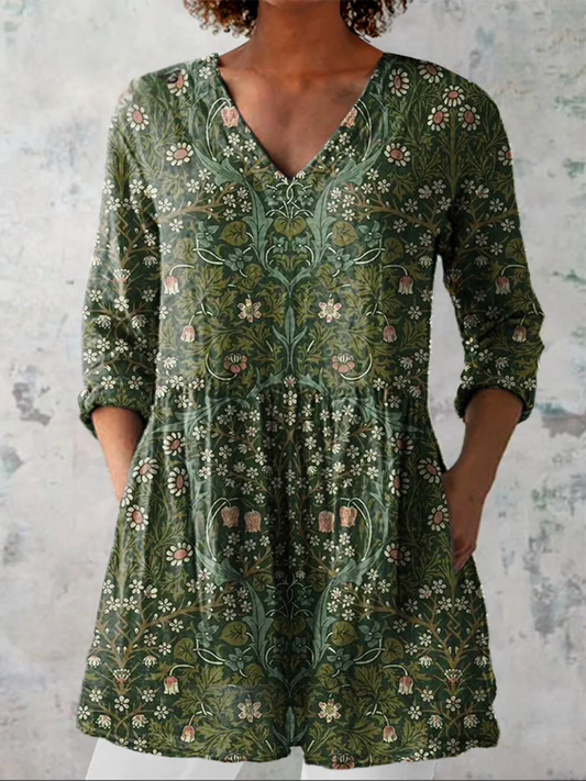 Julia | Blusa Larga con Cuello en V