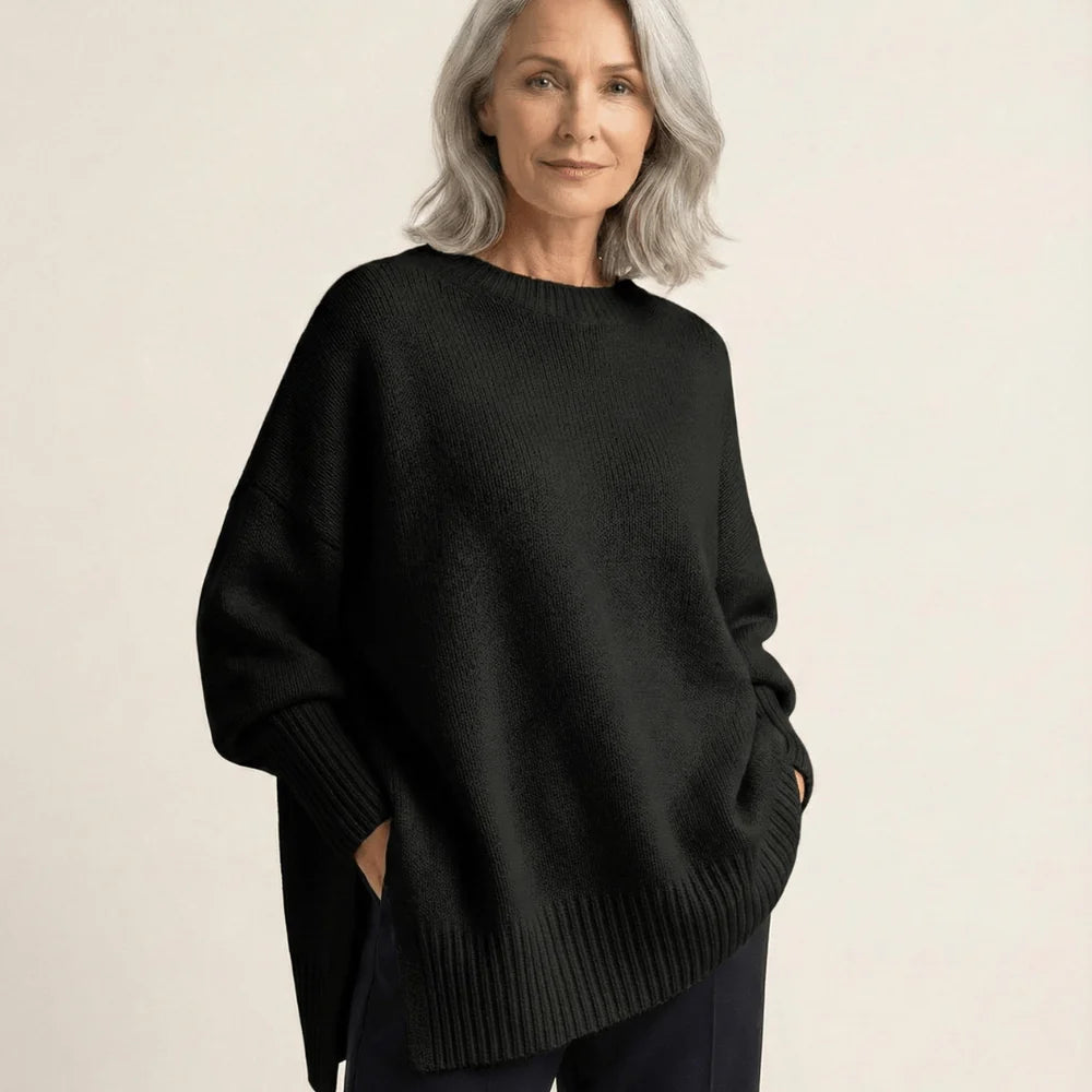 Livia I Elegante jersey con bajo asimétrico