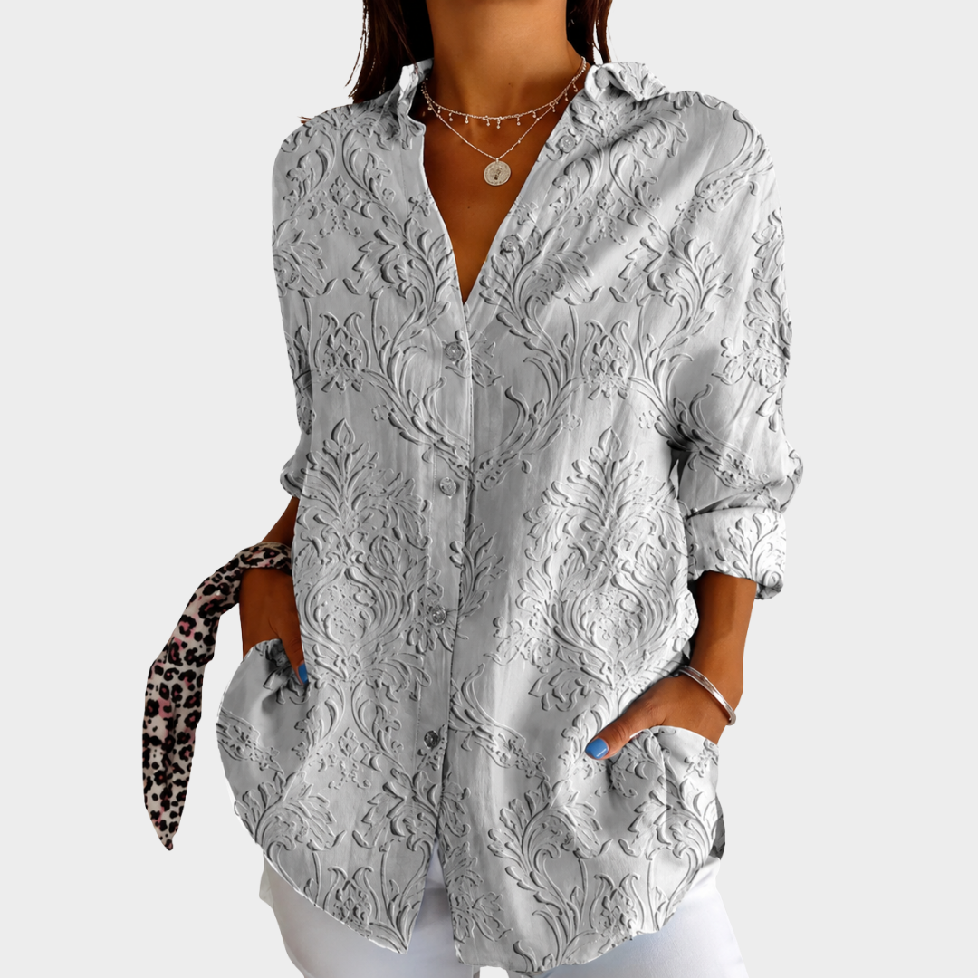 Jeanne | Blusa Estampada Colorida Liviana
