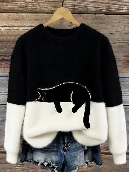 Michi | Sudadera Oversized con estampado de gato