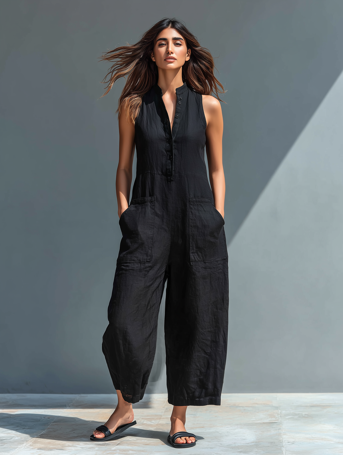 Colette | Jumpsuit Sin Mangas Minimalista