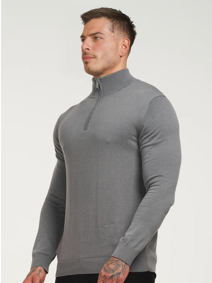Sweater con medio cierre