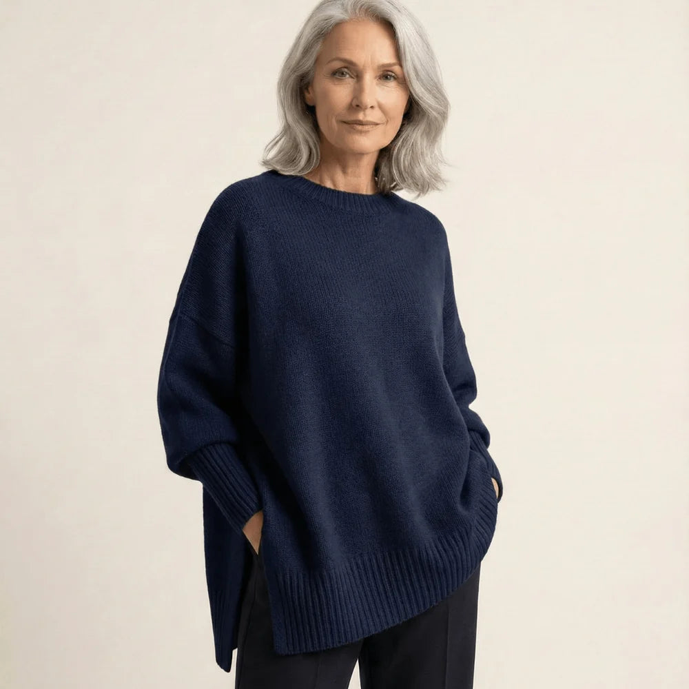 Livia I Elegante jersey con bajo asimétrico