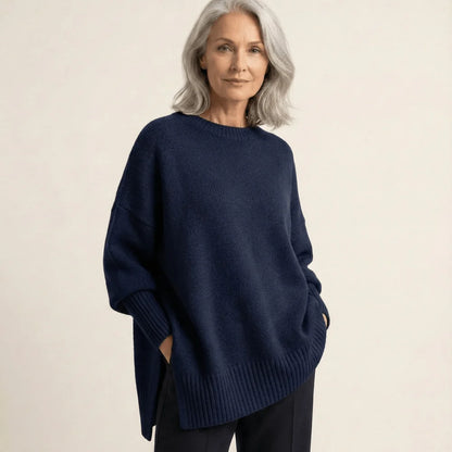 Livia I Elegante jersey con bajo asimétrico