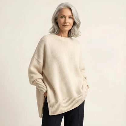 Livia I Elegante jersey con bajo asimétrico
