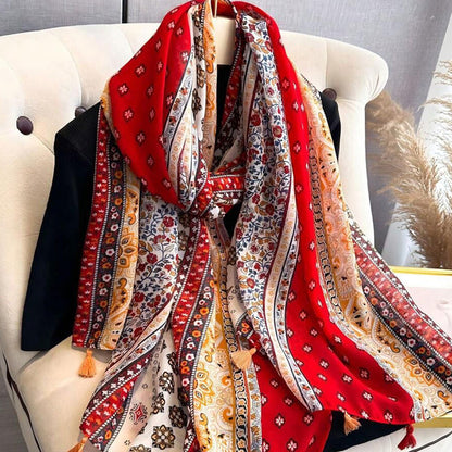Bufanda Floral Bohemia Vintage