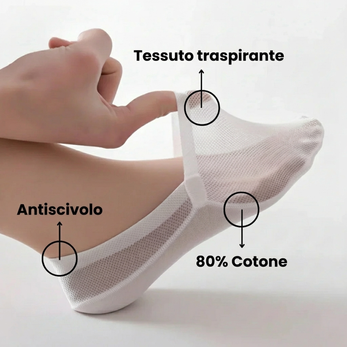 Calcetines invisibles Vessa 4+4 Gratis