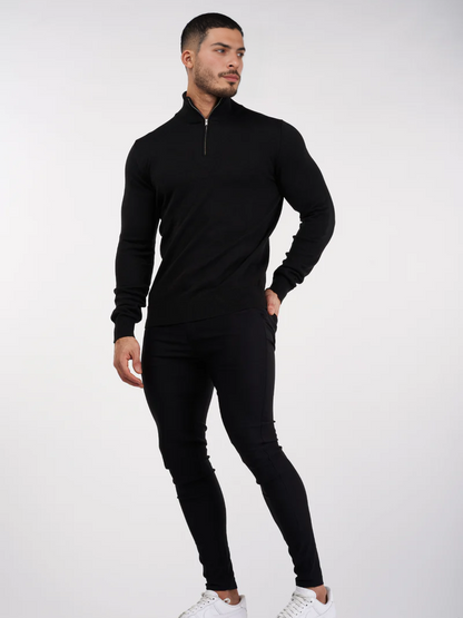 Sweater con medio cierre