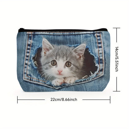 Bolso Con Motivo De Gato Creativo