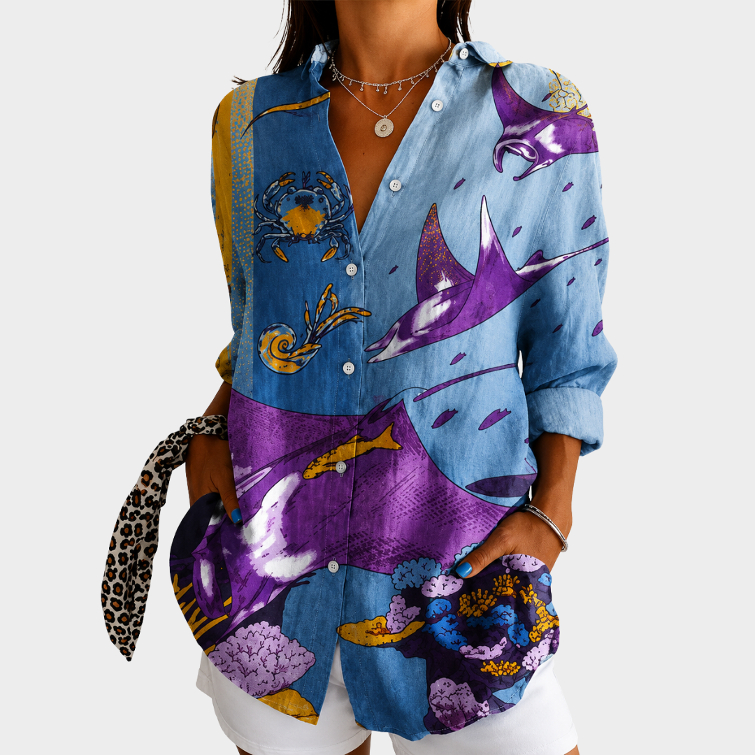 Linda | Blusa Artística Sueños del Océano