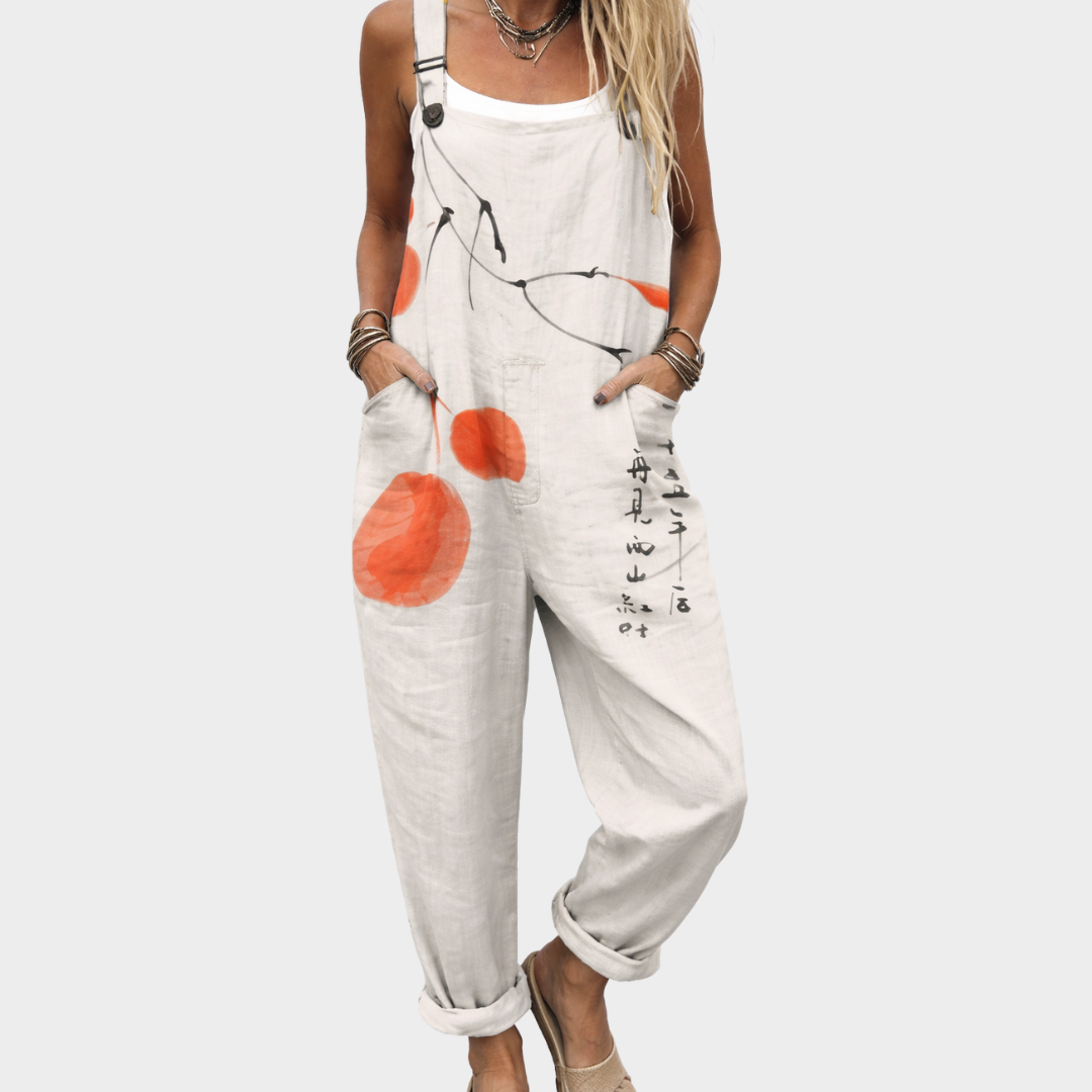 Overol Estampado Gris
