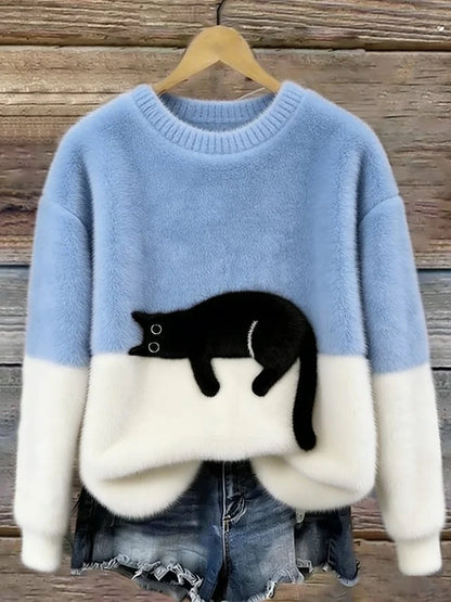 Michi | Sudadera Oversized con estampado de gato