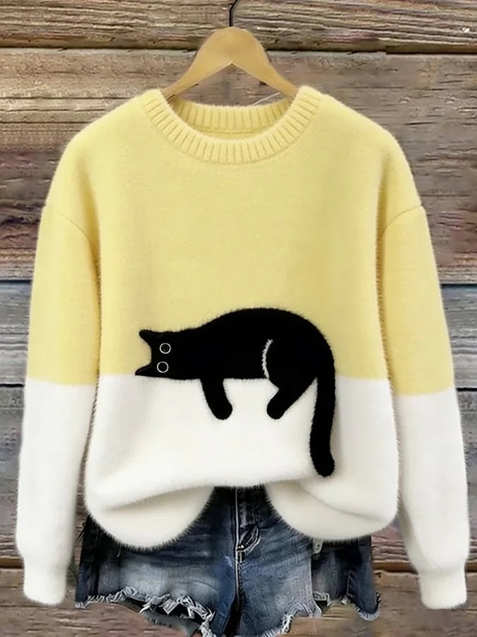 Michi | Sudadera Oversized con estampado de gato