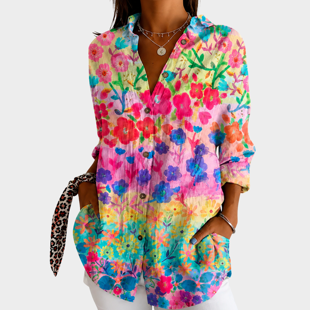 Georgette | Blusa Armonía Floral de Pradera