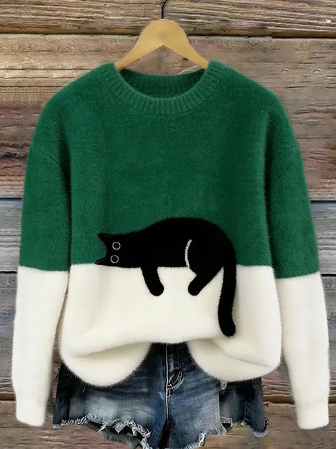 Michi | Sudadera Oversized con estampado de gato