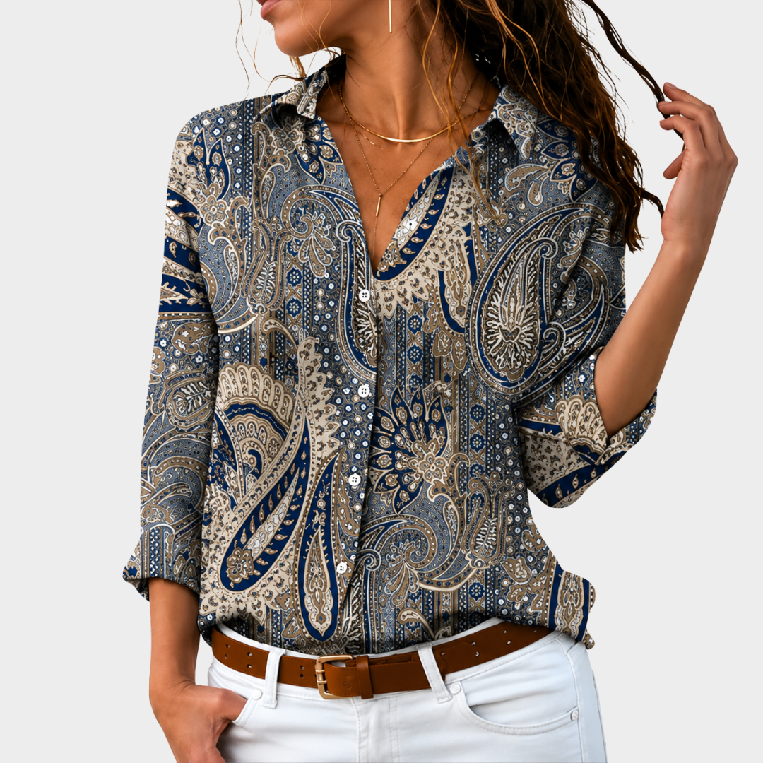 Claudette | Blusa Encanto Paisley Atemporal