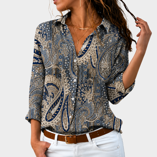 Claudette | Blusa Encanto Paisley Atemporal