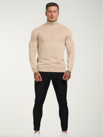 Sweater con medio cierre