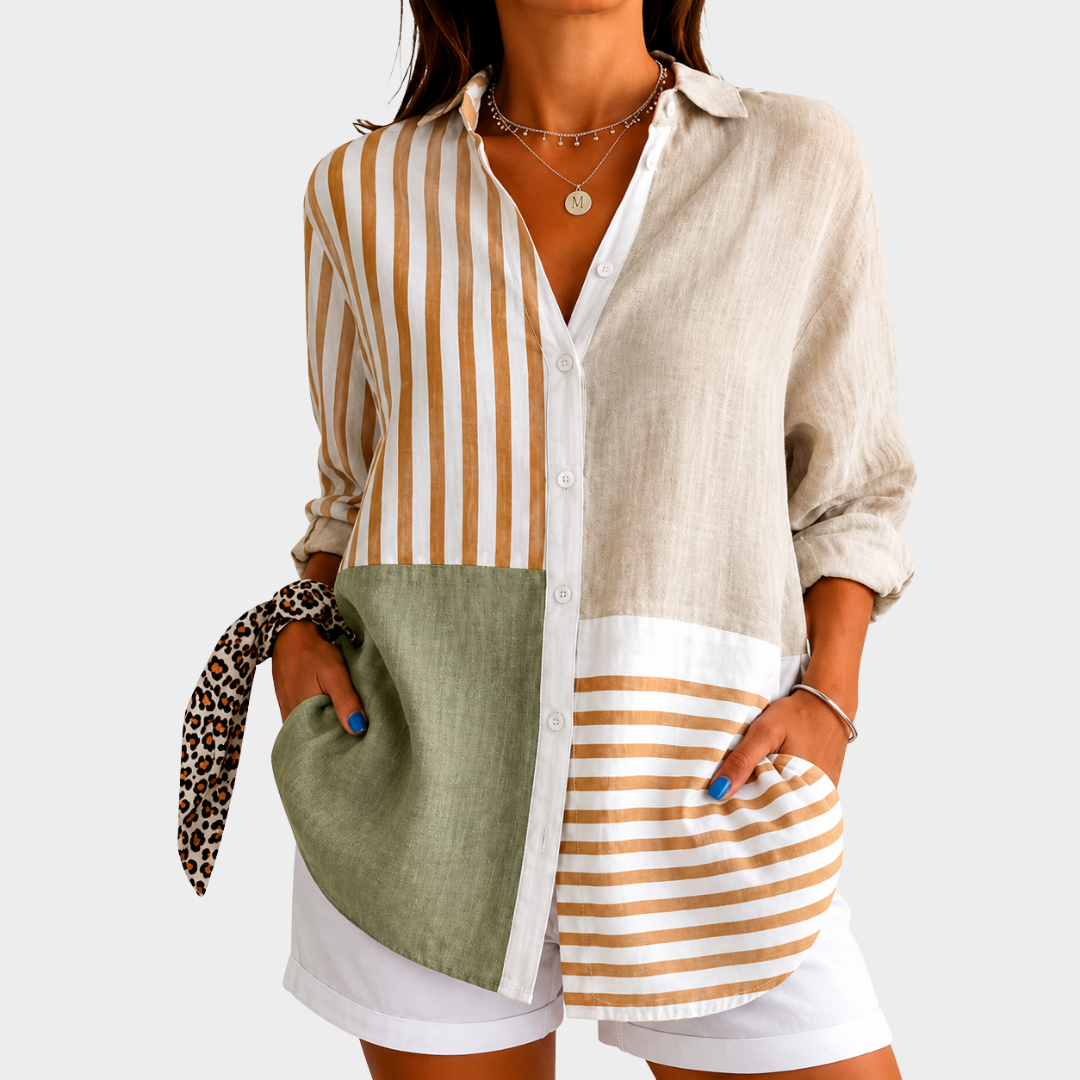 Ghislaine | Blusa Patchwork Armonía Costera