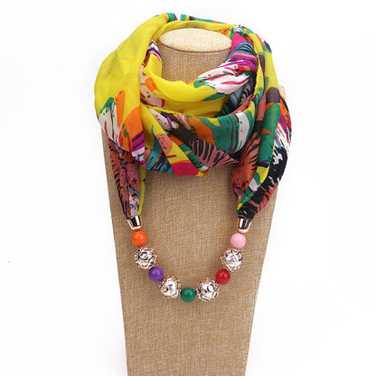 Bufanda Estampada Perlada Vintage