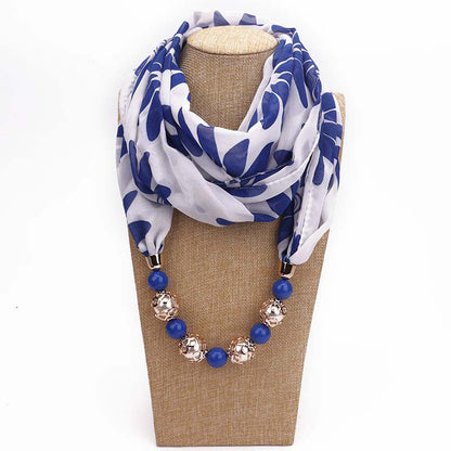 Bufanda Estampada Perlada Vintage
