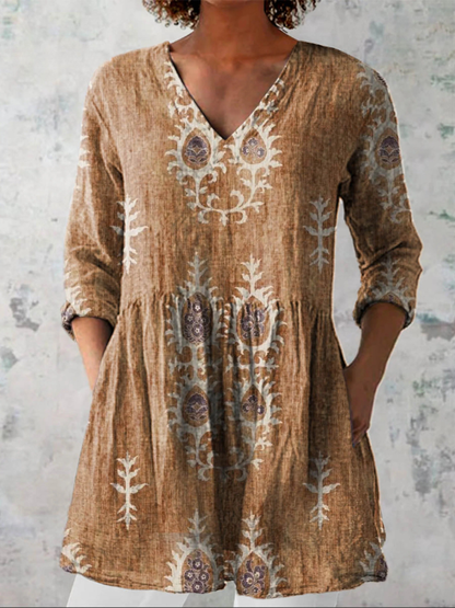 Elisa | Blusa Larga con Cuello en V